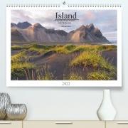 Island: zwischen Wasserfällen und Vulkanen 2022 (Premium, hochwertiger DIN A2 Wandkalender 2022, Kunstdruck in Hochglanz)