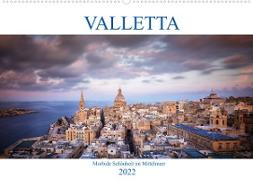 Valletta - Morbide Schönheit im Mittelmeer (Wandkalender 2022 DIN A2 quer)