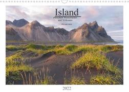 Island: zwischen Wasserfällen und Vulkanen 2022 (Wandkalender 2022 DIN A3 quer)