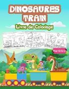 Dinosaures Train Livre de Coloriage pour Enfants
