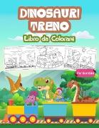 Dinosauri Treno Libro da Colorare per Bambini
