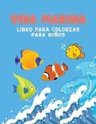 Vida marina Libro para colorear para niños