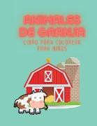 Animales de granja Libro para colorear para niños