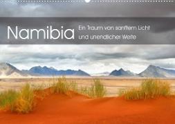 Namibia: Ein Traum von sanftem Licht und unendlicher Weite (Wandkalender 2022 DIN A2 quer)