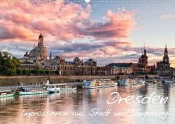Dresden: Impressionen aus Stadt und Umgebung (Wandkalender 2022 DIN A2 quer)