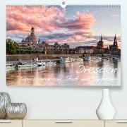 Dresden: Impressionen aus Stadt und Umgebung (Premium, hochwertiger DIN A2 Wandkalender 2022, Kunstdruck in Hochglanz)