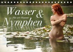 Wasser und Nymphen - Akt am Wasser (Tischkalender 2022 DIN A5 quer)