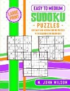 Easy to Medium Sudoku Puzzles: 600 Easy and Medium Sudoku Puzzles with solutions for Beginners