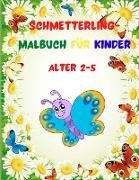 Schmetterling-Malbuch für Kinder Alter 2-5