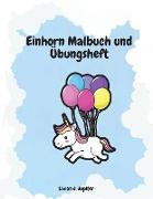 Einhorn Malbuch und Übungsheft