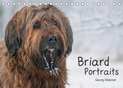 Briard Portraits (Tischkalender 2022 DIN A5 quer)