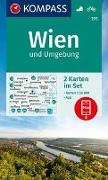 KOMPASS Wanderkarten-Set 205 Wien und Umgebung (2 Karten) 1:50.000