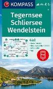 KOMPASS Wanderkarte 8 Tegernsee, Schliersee, Wendelstein 1:50.000