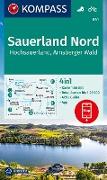 KOMPASS Wanderkarte 841 Sauerland 1, Hochsauerland, Arnsberger Wald 1:50.000