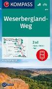 KOMPASS Wanderkarte 819 Weserbergland-Weg 1:50.000