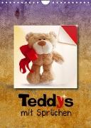 Teddys mit Sprüchen (Wandkalender 2022 DIN A4 hoch)