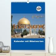 Jerusalem Kalender mit Bibelworten und Planer! (Premium, hochwertiger DIN A2 Wandkalender 2022, Kunstdruck in Hochglanz)