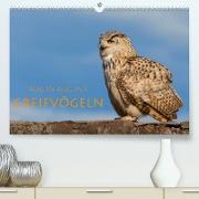 Aug in Aug mit Greifvögeln (Premium, hochwertiger DIN A2 Wandkalender 2022, Kunstdruck in Hochglanz)