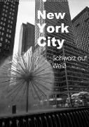New York City Schwarz auf Weiß (Wandkalender 2022 DIN A2 hoch)