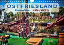 Ostfriesland - Museumshafen Carolinensiel (Wandkalender 2022 DIN A4 quer)