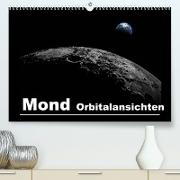 Mond Orbitalansichten (Premium, hochwertiger DIN A2 Wandkalender 2022, Kunstdruck in Hochglanz)