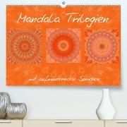 Mandala TrilogienAT-Version (Premium, hochwertiger DIN A2 Wandkalender 2022, Kunstdruck in Hochglanz)