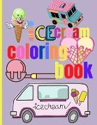 Ice Cream Coloring Book