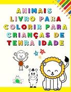 Animais Livro para Colorir para Crianças de Tenra Idade