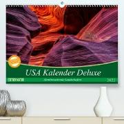 USA Kalender Deluxe (Premium, hochwertiger DIN A2 Wandkalender 2022, Kunstdruck in Hochglanz)