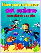 Libro para colorear del océano para niños de 4 a 8 años