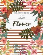 Flower Coloring Book For Adults