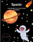 Spazio, libro da colorare e attività per bambini