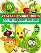 Vegetables And Fruits Coloring Book For Kids