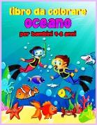 Libro da colorare oceano per bambini 4-8 anni