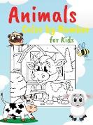 Animals Color by Numbers for Kids