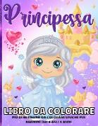 Principesse Libro Da Colorare Per Bambini Dai 4-8 Anni