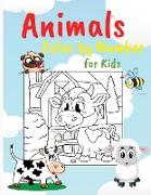 Animals Color by Numbers for Kids