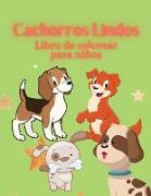Cachorros Lindos Libro de colorear para niños