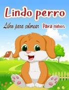 Perro lindo Libro para colorear Para niños