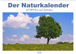 Der Naturkalender mit Zitaten und Sprüchen (Wandkalender 2022 DIN A2 quer)