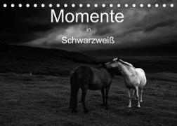 Momente in Schwarzweiß (Tischkalender 2022 DIN A5 quer)