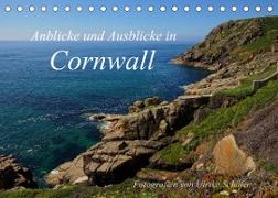 Anblicke und Ausblicke in Cornwall (Tischkalender 2022 DIN A5 quer)