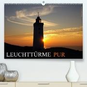 Leuchttürme PUR (Premium, hochwertiger DIN A2 Wandkalender 2022, Kunstdruck in Hochglanz)