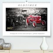 Oldtimer - nostalgische Trecker und Lastwagen (Premium, hochwertiger DIN A2 Wandkalender 2022, Kunstdruck in Hochglanz)