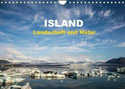 Island - Landschaft und Natur (Wandkalender 2022 DIN A4 quer)