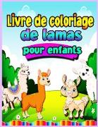 Livre de coloriage de lamas pour les enfants de 4 à 8 ans