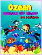 Ozean-Malbuch für Kinder im Alter von 4-8 Jahren