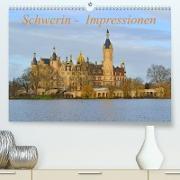 Schwerin - Impressionen (Premium, hochwertiger DIN A2 Wandkalender 2022, Kunstdruck in Hochglanz)