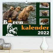 Bärenkalender (Premium, hochwertiger DIN A2 Wandkalender 2022, Kunstdruck in Hochglanz)