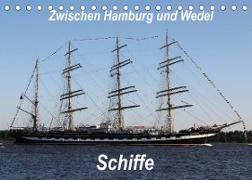 Schiffe - Zwischen Hamburg und Wedel (Tischkalender 2022 DIN A5 quer)